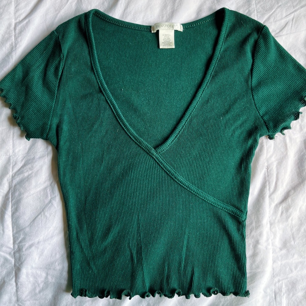 BOZZOLO CROSS OVER CROP TOP